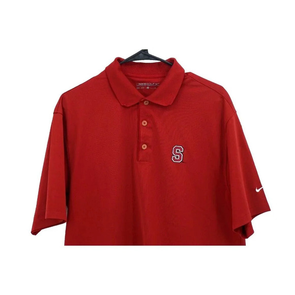 Nike Golf Polo USC Men Large L Red Dri-Fit Short Sleeve Collar Shirt Casual - Picture 4 of 9